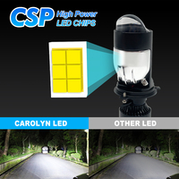 Mini projecteur Led phare Portable antibrouillard 140w 10000lm h4 led bi-led phare de voiture ampoule projecteurs