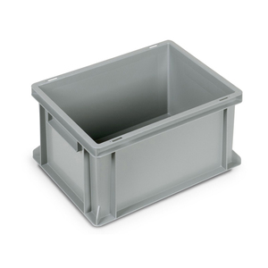 Fami Euro Box Caja de plástico de 400x300x220mm con asas cerradas y fondo liso - Product Image 1