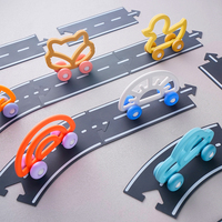 Wolife conception originale vente en gros Silicone forme animale bébé enfant voiture jouets bébé Montessori voiture jouet pour les tout-petits dentition organique