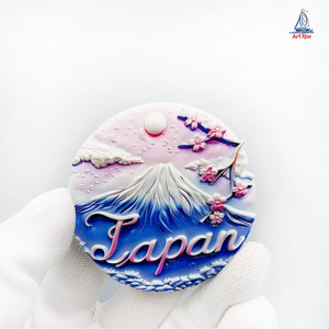 Nouveaux autocollants de réfrigérateur de montagne <span class=keywords><strong>Fuji</strong></span> 3D décoration mignonne <span class=keywords><strong>en</strong></span> résine pour cadeau commémoratif de grande valeur - Product Image 6