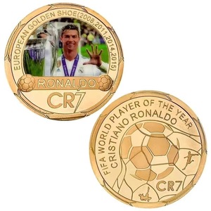 Moneta Numismatica Rotonda da 4 cm <span class=keywords><strong>Serie</strong></span> Sportiva (Calcio, Basket) in Smalto Oro e Argento, 800 Tipi, Confezione in Guscio <span class=keywords><strong>di</strong></span> Plastica, OEM Disponibile - Product Image 6