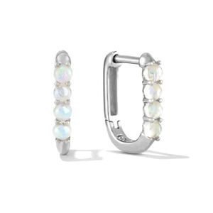 Boucles d'oreilles personnalisées en forme de U en argent sterling 925 avec zircon Style tendance pour les fêtes et les mariages - Product Image 5