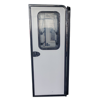 Portes de camping-car, double porte RV avec fenêtre coulissante à coins arrondis 400x700mm pour fourgon aménagé