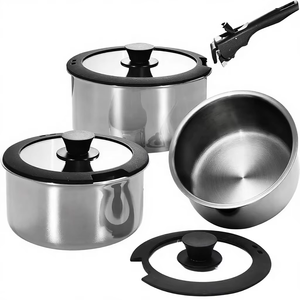Juego <span class=keywords><strong>de</strong></span> Utensilios <span class=keywords><strong>de</strong></span> Cocina <span class=keywords><strong>de</strong></span> Acero Inoxidable con Mango Desmontable, Juego <span class=keywords><strong>de</strong></span> Utensilios <span class=keywords><strong>de</strong></span> Cocina por Inducción, Juegos <span class=keywords><strong>de</strong></span> Utensilios <span class=keywords><strong>de</strong></span> Cocina al por Mayor para Hoteles y Restaurantes, Personalizados - Product Image 5