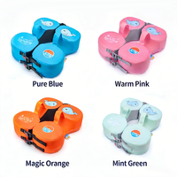 PiaoPioFish Bouée de natation non gonflable pour bébé, en PVC et mousse EPE, flotteur de cou pour nouveau-né 0-12 mois, aide à la natation portable pour piscine, avec attache de sécurité à l'entrejambe