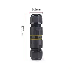 24A IP68 2 Pin 3 Pin Led Light Waterproof Connector Power Connector Waterproof Outdoor Electrical Connector