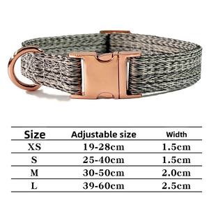Nuevo <span class=keywords><strong>Collar</strong></span> de Perro Ajustable con Hebilla de Metal para Perros Grandes, Diseño de Rayas, Cintas Bonitas de Nailon, <span class=keywords><strong>Collar</strong></span> de Perro con Nombre - Product Image 3