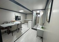 Maison préfabriquée modulaire pliable extensible de luxe à 4 chambres, 40 pieds sur 20 pieds, directement de l'usine CE