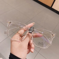 2026 Unisex Optische Eckige Brillengestelle Schwarz Transparent Blaulichtfilter-Brille für Männer und Frauen Klare Brillen Diamantgesichtsform
