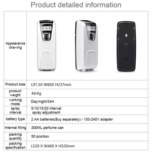 Factory Eco-Friendly 300ml Battery-powered Aroma Dispenser with <strong>Mini</strong> Timing Display Lock Refillable <strong>Mini</strong> Essential <strong>Oil</strong> <strong>Diffuser</strong> - Product Image 2