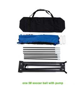 Portería de fútbol plegable deportiva de primera categoría con postes de hierro, varilla de fibra de vidrio, bolsa de transporte portátil, fácil de configurar y para canchas Plus - Product Image 6