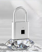 Schwarz Silber USB wiederauf lad bares Türschloss Keyless Fingerprint Smart Vorhänge schloss Quick Unlock Zink legierung Metall Selbst entwickelnder Chip