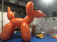 Ballon gonflable géant d'extérieur, pour les événements, de bonne qualité, orange, tailles 1,5 m, 13 pieds