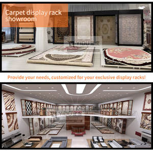 Dapat disesuaikan 3x6 kain tegangan pameran berdiri dengan karpet Roll pemegang dan kuarsa batu rak Showroom - Product Image 2