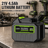 Batterie au lithium 18650 pour outils compatibles 18V/21V - Haute capacité 1,5Ah-3,0Ah - Tondeuses à gazon et perceuses