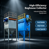 Système de filtration à sacs industriel à jet pulsé DMC pour l'utilisation dans les usines de transformation chimique et alimentaire
