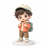 Figurine Mascotte Personnalisée en PVC, Mini Poupée Chibi Mignonne, Jouet de Collection en Vinyle OEM ODM, Cadeau de Marque Personnalisé, Figurine Boîte Mystère