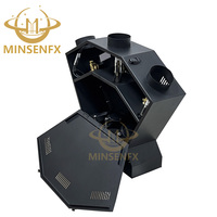 Machine à effets de feu à trois têtes MINSENFX avec télécommande DMX512/sans fil, hauteur de flamme de 2-3 m pour événements en plein air, spectacles de DJ