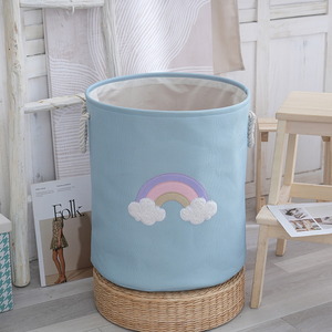 Cesta de Almacenamiento de Juguetes y Cesto de Ropa Plegable de Lona Rectangular Moderna de Alta Calidad para Niños - Product Image 2