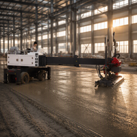 Machine à laser pour le nivellement du béton HA200-4L, robuste et télescopique, avec une largeur de nivellement de 4070 mm, pour les grands projets de construction