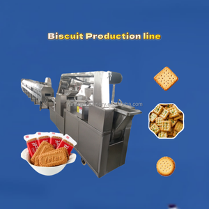Máquina Automática para Hacer Galletas y Bizcochos, Línea de Producción con Moldeador Depositador de Eje Rotatorio Pequeño - Product Image 1