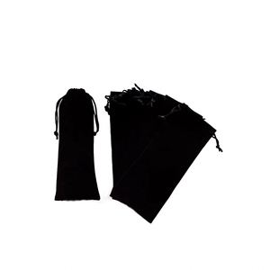 Bolsa de Terciopelo con Cordón para Perfume, Cosméticos, Regalos, Portátil, de Viaje, Personalizable, Negra, Pequeña, Reciclable, con Serigrafía - Product Image 3