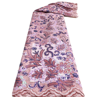 NI.AI Robe de demoiselle d'honneur en dentelle brodée à chaud Dentelle Tissu africain Dentelle