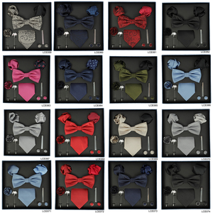 Ensemble de cravates de luxe 8 pièces pour <span class=keywords><strong>homme</strong></span>, idéal pour mariage, témoin, demande en mariage, anniversaire – Coffret élégant prêt à offrir - Product Image 3
