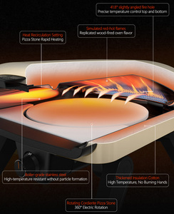 <span class=keywords><strong>Horno</strong></span> <span class=keywords><strong>de</strong></span> Pizza a Gas para Exteriores, Eléctrico, Automático, Giratorio, <span class=keywords><strong>de</strong></span> Acero Inoxidable, <span class=keywords><strong>de</strong></span> 14 Pulgadas, a Precio Económico, para Uso Doméstico - Product Image 5