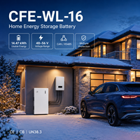 Batterie solaire résidentielle ESS CFE-WL-16 16KWH 51.2V 314Ah LiFePO4 6000+ cycles, murale, format split, garantie 5 ans