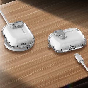 Cho Apple AirPods 3 <span class=keywords><strong>4</strong></span> Pro trường hợp bìa mềm TPU rõ ràng minh bạch bốn góc chống sốc tai nghe bìa cho AirPods 1 2 Pro2 trường hợp - Product Image 3