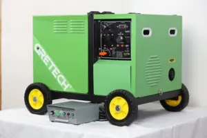 Gretech «biogas para turbina a gás, alimentado por turbina elétrica, gerador de eletricidade