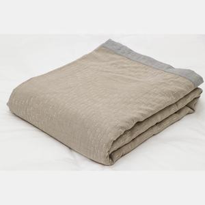 Diamond Stripe Marrón Blanco Jacquard Aircell Queen Manta de gasa Más suave Tradicional Mejor Colling Throw <span class=keywords><strong>para</strong></span> sillón de cama - Product Image 2