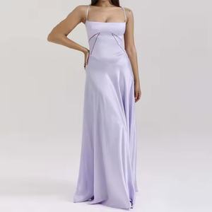 Elegante Vestido Maxi de Encaje con Cordones, Satinado, Impresionante Vestido de Noche con Cordones, Ropa Personalizada para Mujer, Vestido de Verano para Mujer - Product Image 1