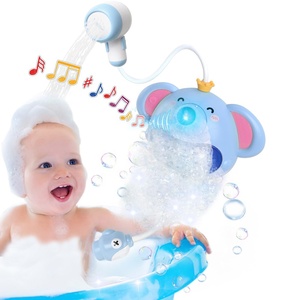 <span class=keywords><strong>Bain</strong></span> douche éléphant multifonction jouet de <span class=keywords><strong>bain</strong></span> pour bébé baignoire pour bébé pommeau de douche à jet d'eau et jouet à bulles avec musique légère - Product Image 3