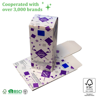 Caja de Embalaje Cosmético Negra Mate de Lujo Personalizada con Papel Dorado para Sérum y Crema para el Cuidado de la Piel, Caja de Papel con Fondo Autoblocante