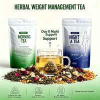 Thé Détoxifiant Naturel pour le Nettoyage du Côlon, Kit de Thé Herbal Matin & Soir, Plan Bien-être de 28 Jours, Vente en Gros OEM