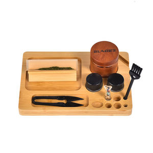 ถาดไม้ไผ่แบบกลิ้งอเนกประสงค์ที่ใส่เครื่องบดสมุนไพรถาดสูบบุหรี่ - Product Image 5