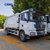 Camion compacteur de déchets CIMC 8CBM 10CBM, véhicule de collecte des ordures à compression hydraulique