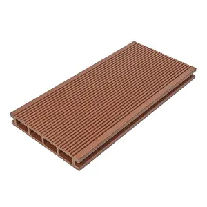 Scratch Resistant Fireproof Outdoor Flooring Composite WPC 3D Grain Decking