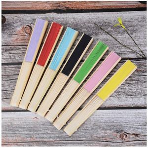 Customizable Blank Silk <b>Screen</b> Printed Portable Promotional Paper <b>Folding</b> Fans-Bulk Hand Fans for Weddings & Events - Product Image 2