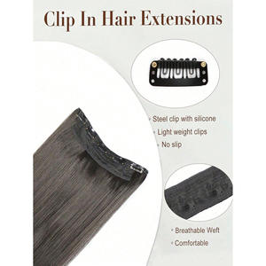 ต่อผมแบรนด์ในประเทศ แบบตรงยาว 50 ซม. 60 ซม. 70 ซม. 80 ซม. 100 ซม. ย้อมสี ทนความร้อนสูง สำหรับผู้หญิง - Product Image 4