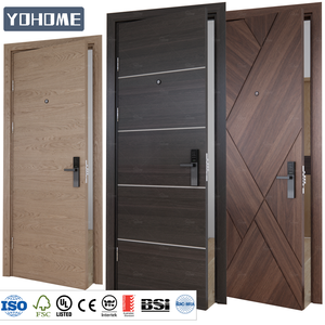 Porte coupe-feu en bois standard australien UL10b-10c homologuée Portes coupe-feu intérieures en bois Porte coupe-feu Fd60 pour hôtel - Product Image 1