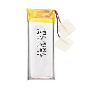 Batería de polímero de iones de litio KC BIS 361643 452530 200 mAh, ultrafina, ignífuga, barata, de 3,7 V, con 2 cables, para pulsera inteligente - Product Image 1