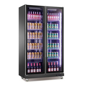 Frigorifero Verticale per Bevande con Porte in Vetro, Refrigeratore Commerciale per Pepsi e Coca Cola - Product Image 2