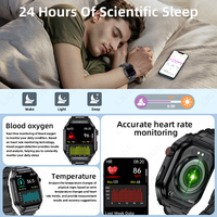 Reloj Inteligente BWET281 para Hombre y Mujer, Monitor de Frecuencia Cardíaca, SpO2, Presión Arterial, Asistente de Voz con IA, Monitor de Composición Corporal, Monitor de Actividad