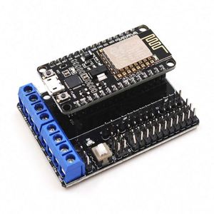 Nút <span class=keywords><strong>MCU</strong></span> phát triển kit NodeMCU + Lá chắn động cơ eSP Wifi <span class=keywords><strong>ESP8266</strong></span> Esp-12e DIY RC đồ chơi điều khiển từ xa lua IOT xe thông minh esp12e - Product Image 1