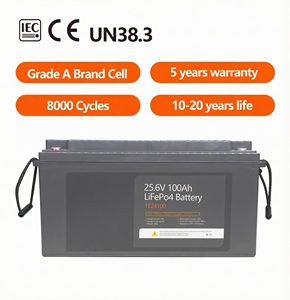 Batería LITHTECH Lifepo4 24V 40Ah 60Ah 80Ah 100Ah 120Ah 160Ah 200Ah, Paquete de Baterías de Fosfato de Hierro y Litio para RV/Carrito de Golf - Product Image 2