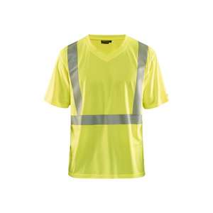 BLAKLADER-T-shirt 338610133300M haute visibilité protégé contre les UV Jaune-EAN 7330509445686 HI-VIS WORKWEAR - Product Image 1