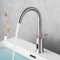 Robinet mitigeur automatique pour salle de bain, chaud et froid, infrarouge, robinet de lavabo, robinet automatique sans contact, robinet à capteur instantané